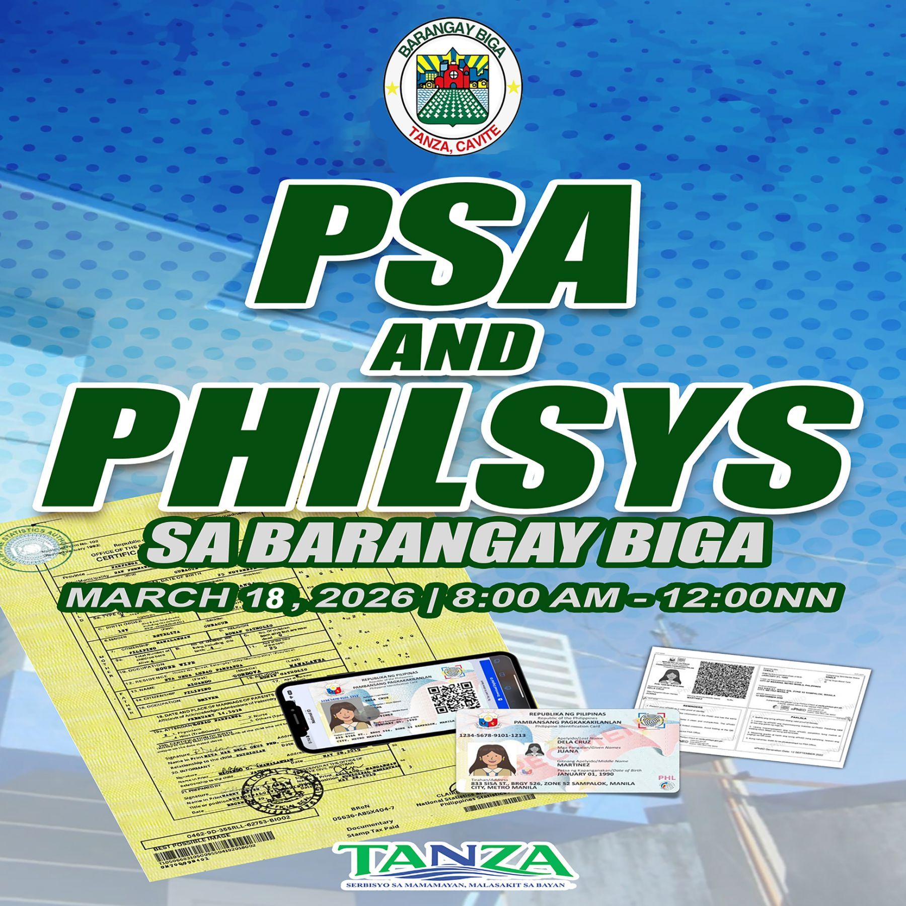 PSA &amp; PHILSYS sa Barangay Biga